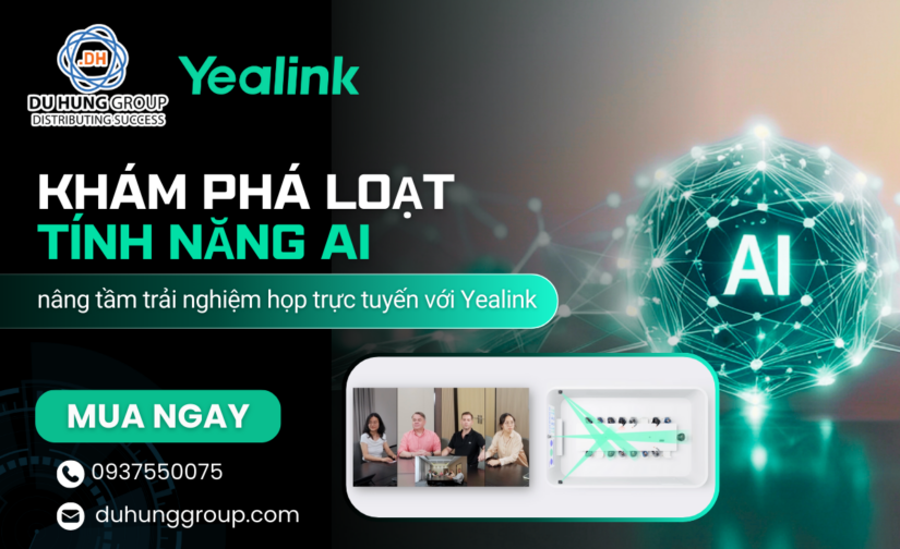 Khám phá loạt tính năng AI nâng tầm trải nghiệm họp trực tuyến với Yealink