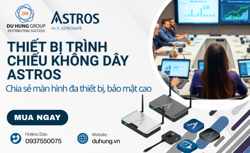 Thiết bị trình chiếu không dây Astros: Chia sẻ màn hình đa thiết bị, bảo mật cao