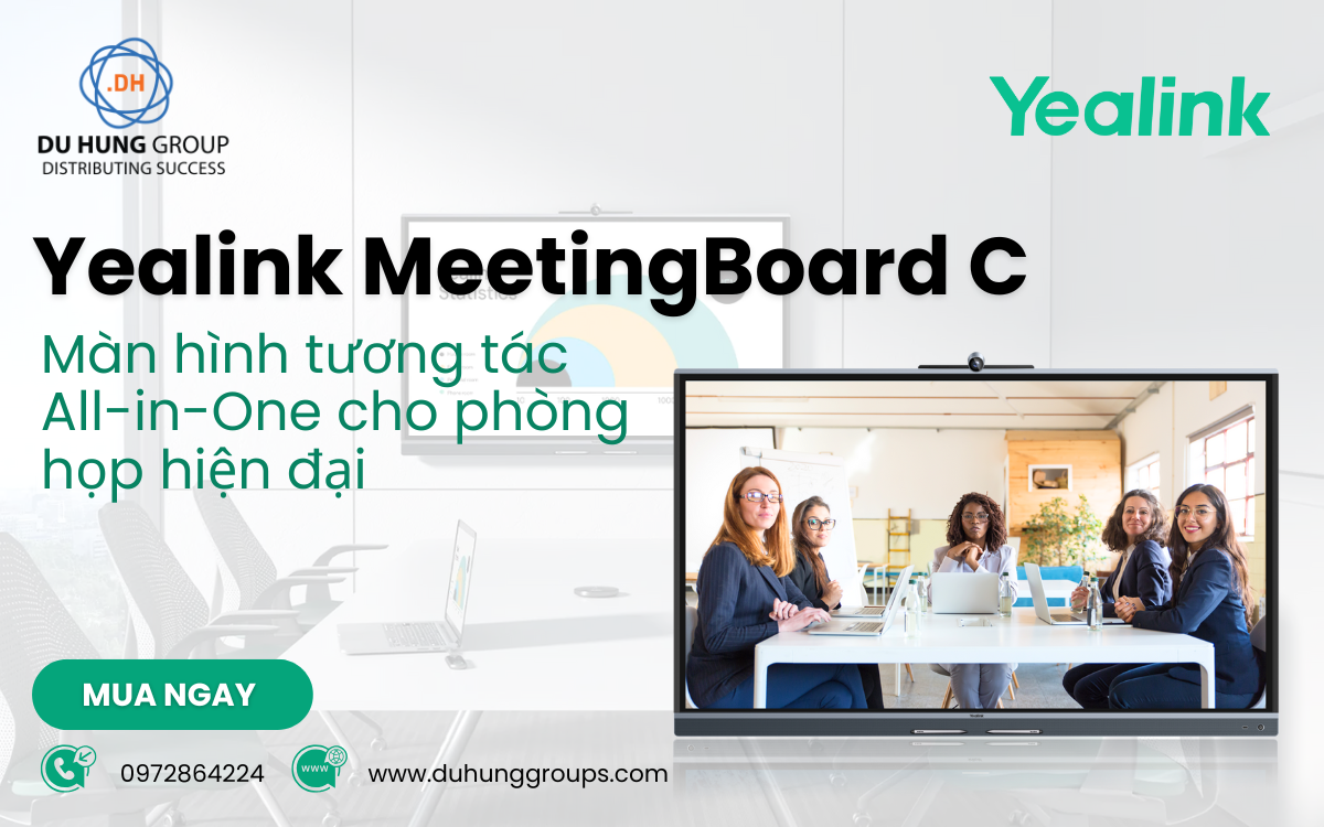 Yealink MeetingBoard C – Màn hình tương tác All-in-One cho phòng họp hiện đại