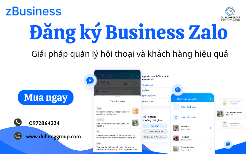 Đăng ký Business Zalo – Giải pháp quản lý hội thoại và khách hàng hiệu quả