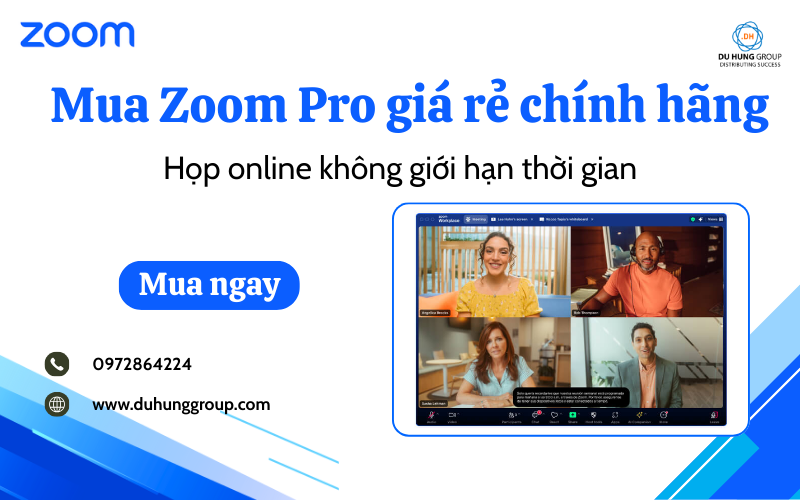 Mua Zoom Pro giá rẻ chính hãng – Họp online không giới hạn thời gian