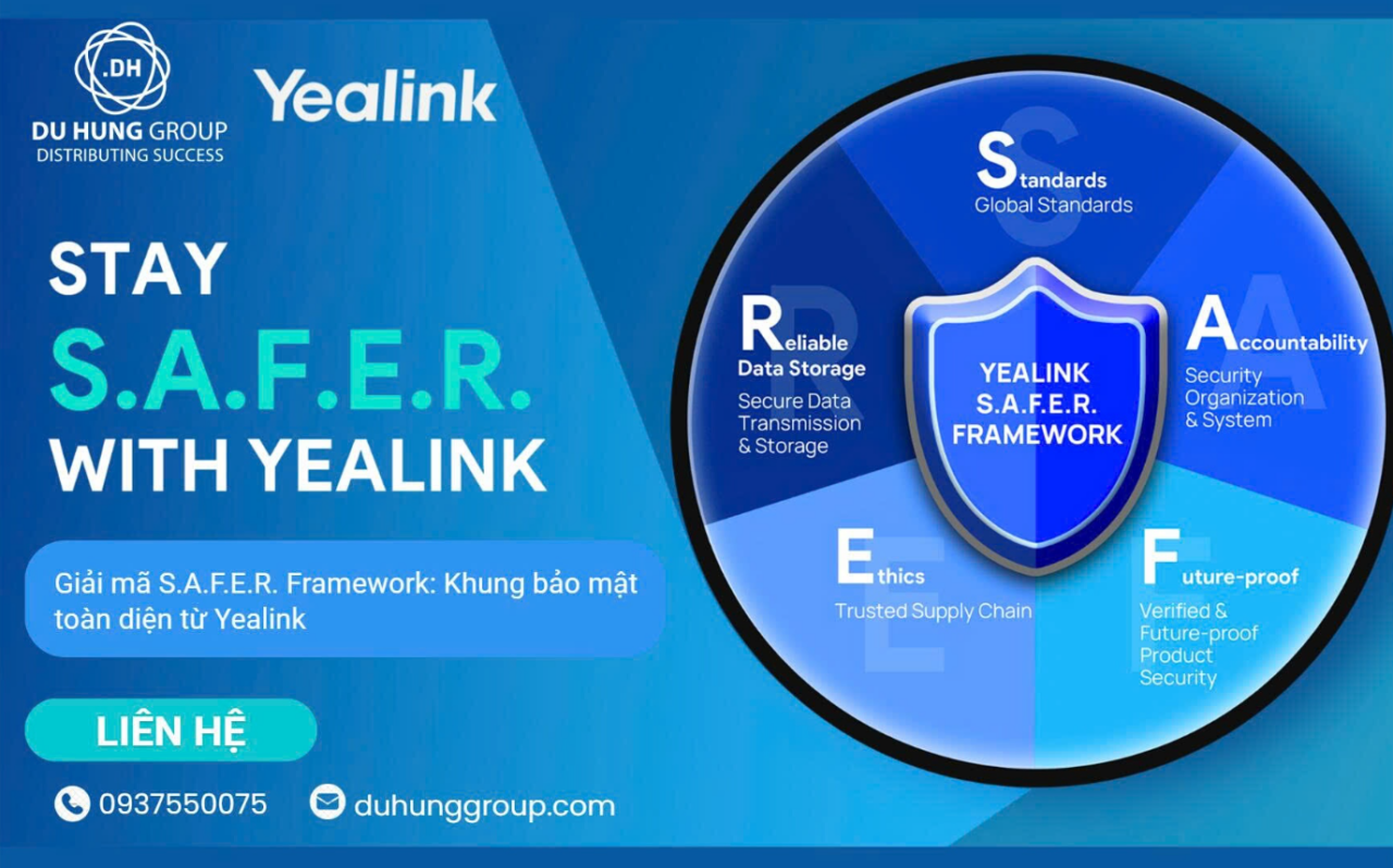 Giải mã S.A.F.E.R. Framework: Khung bảo mật toàn diện từ Yealink