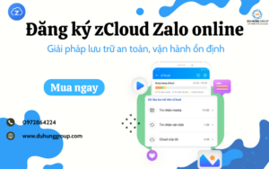 Đăng ký zCloud Zalo online - Giải pháp lưu trữ an toàn