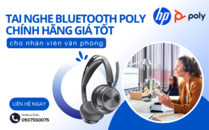 Tai nghe Bluetooth Poly chính hãng giá tốt cho nhân viên văn phòng