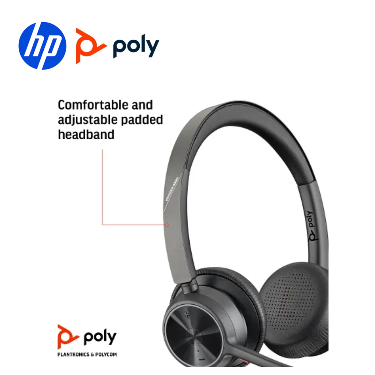 Tai nghe Poly Voyager 4320 Microsoft Teams Certified USB-C Headset +BT700 dongle