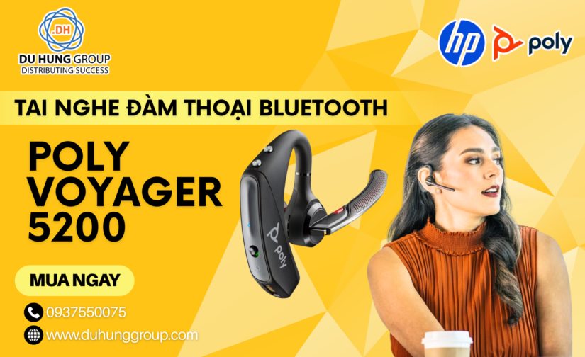Tai nghe đàm thoại Bluetooth Poly Voyager 5200