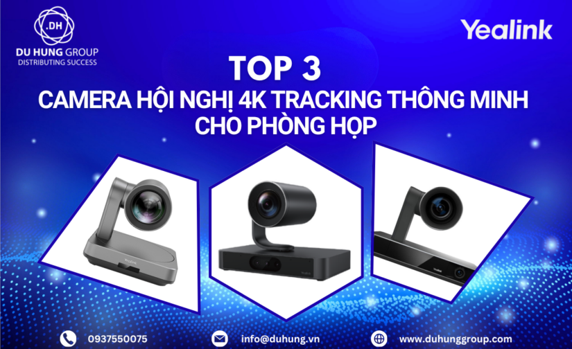Top 3 Camera hội nghị 4K Tracking thông minh cho phòng họp