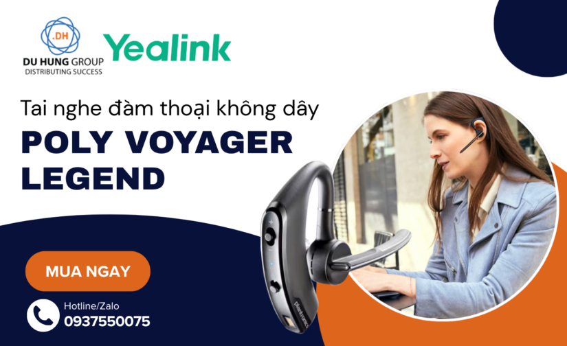 Tai nghe đàm thoại không dây Poly Voyager Legend