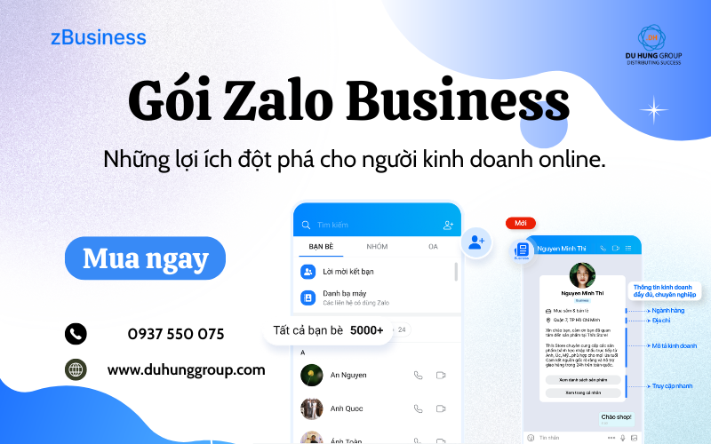 Gói Zalo Business là gì? Những lợi ích đột phá cho người kinh doanh online.