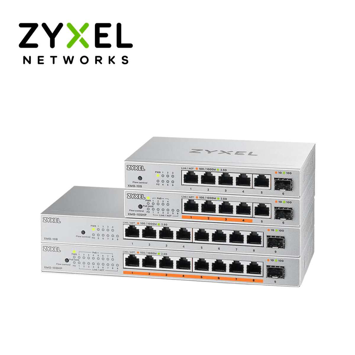 Switch Zyxel XMG100 Series Bộ chuyển mạch không quản lý 5/8 cổng 2.5G
