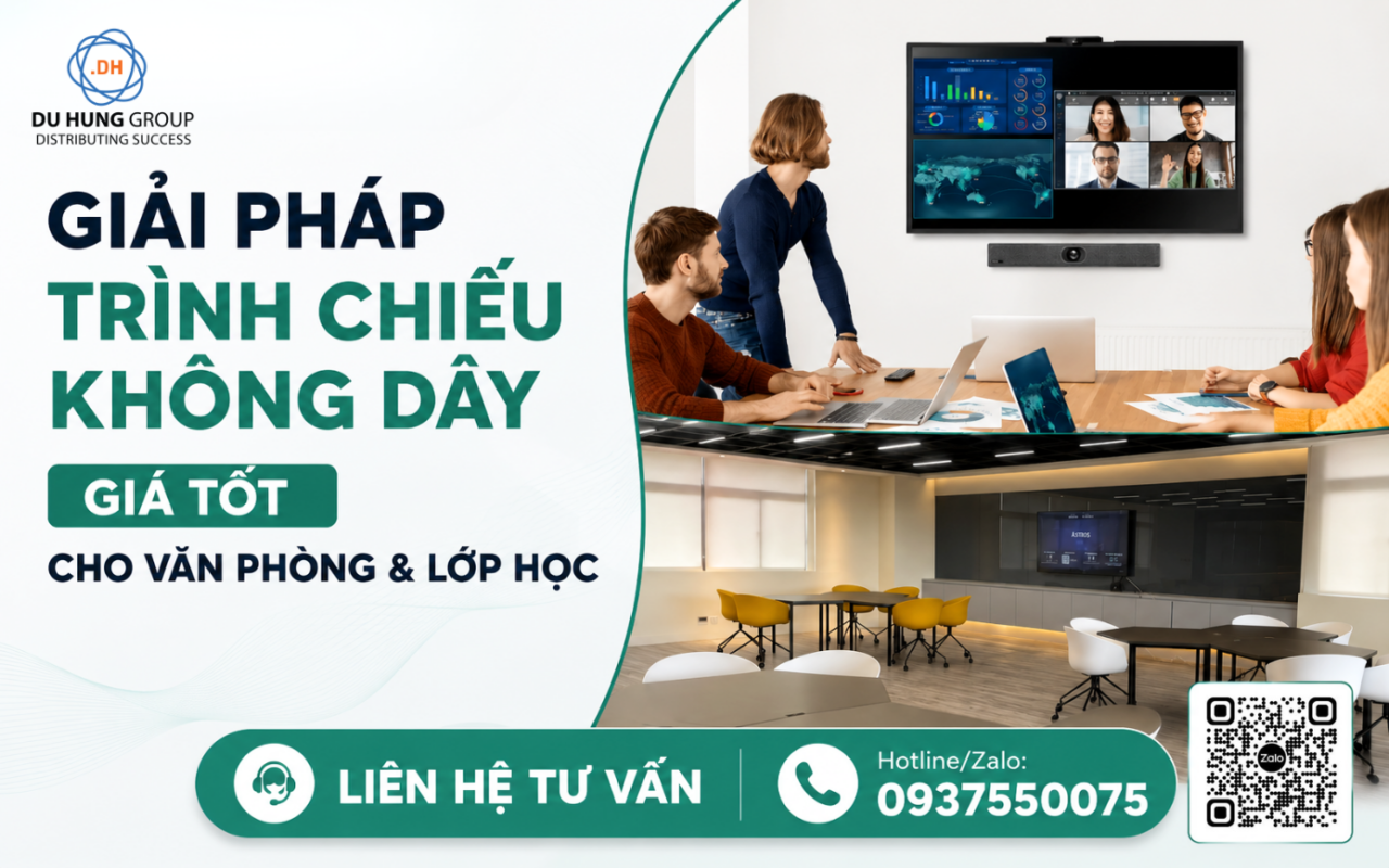 Giải Pháp Trình Chiếu Không Dây Giá Tốt Cho Văn Phòng & Lớp Học