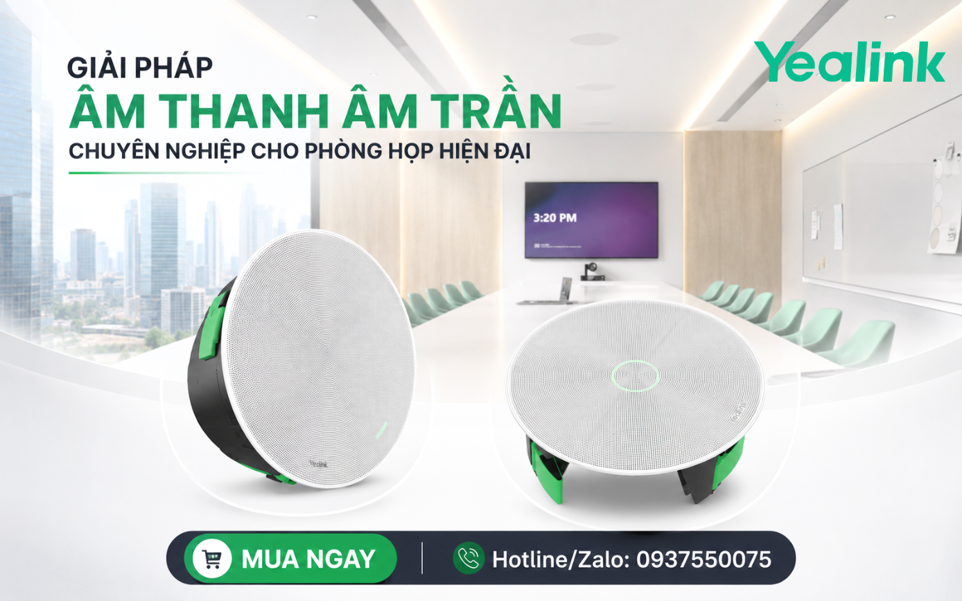 Giải pháp âm thanh âm trần chuyên nghiệp cho phòng họp hiện đại