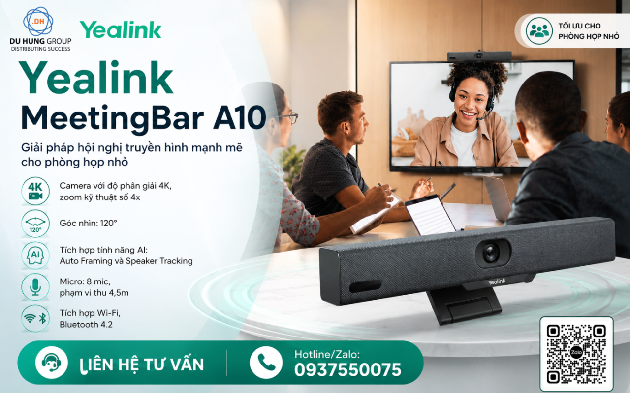 Giải pháp hội nghị truyền hình mạnh mẽ cho phòng họp nhỏ