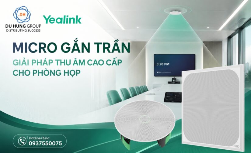 Micro Gắn Trần Giải Pháp Thu Âm Cao Cấp Cho Phòng Họp