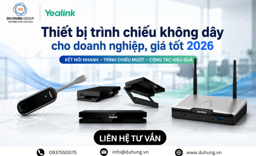 Thiết bị trình chiếu không dây cho doanh nghiệp, giá tốt 2026