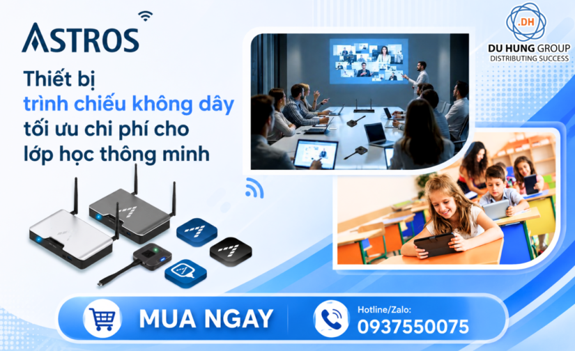 Thiết bị trình chiếu không dây tối ưu chi phí cho lớp học thông minh