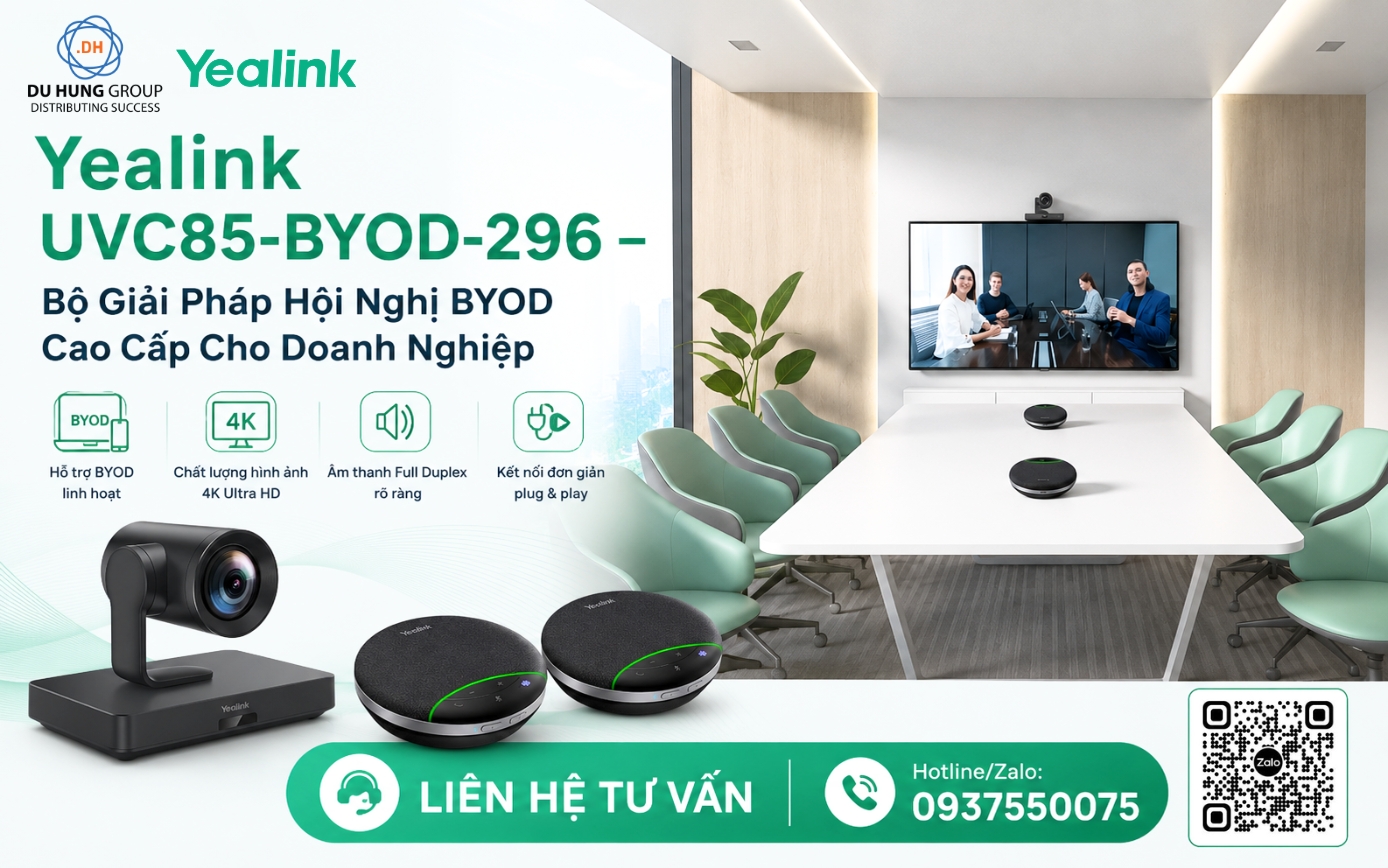Yealink UVC85-BYOD-296 – Bộ Giải Pháp Hội Nghị BYOD Cao Cấp Cho Doanh Nghiệp