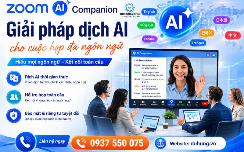 Zoom AI Companion – Trợ lý AI giúp kết nối mọi ngôn ngữ trong cuộc họp