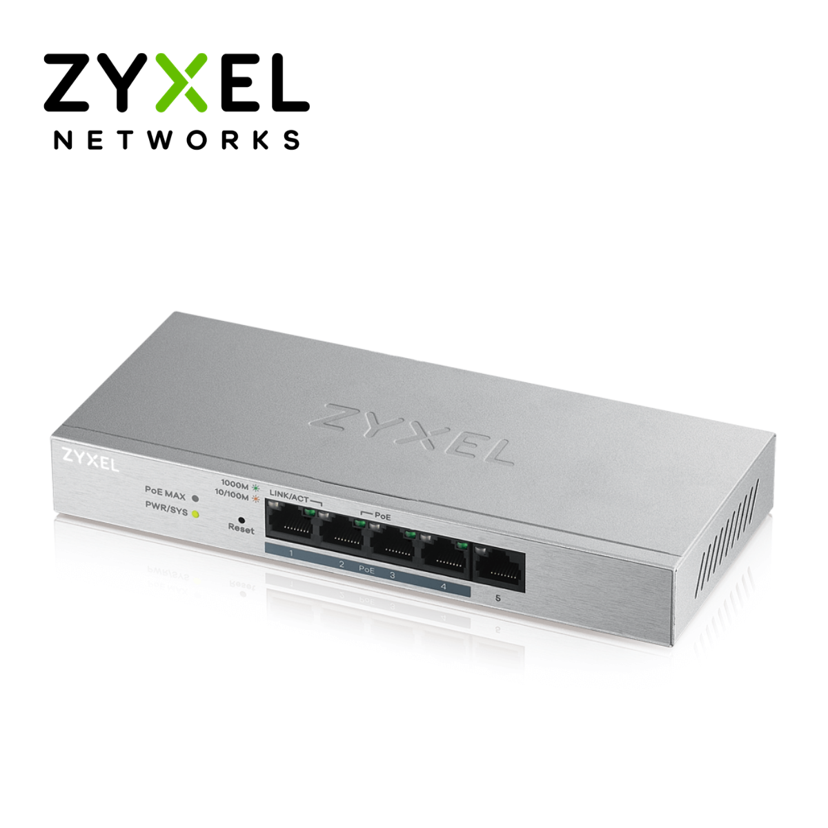 Zyxel GS1200 PoE Series Bộ chuyển mạch 5 cổng/8 cổng Gigabit