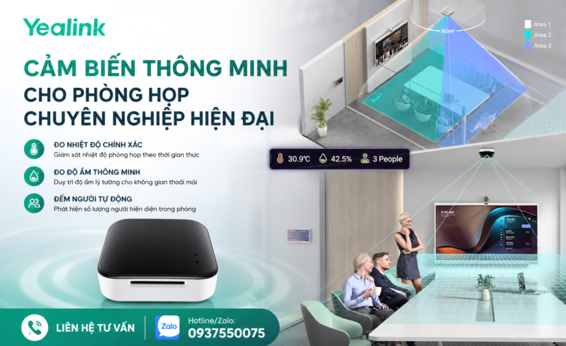 Cảm biến thông minh cho phòng họp chuyên nghiệp hiện đại
