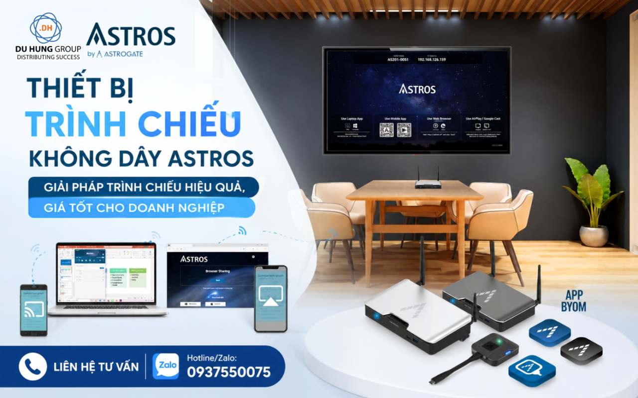Thiết Bị Trình Chiếu Không Dây Astros – Giải Pháp Trình chiếu Hiệu Quả, Giá Tốt Cho Doanh Nghiệp