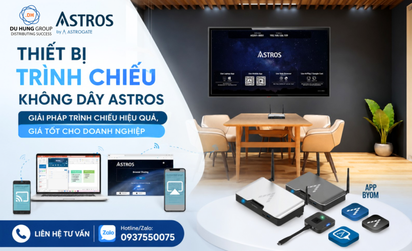 Thiết Bị Trình Chiếu Không Dây Astros – Giải Pháp Trình chiếu Hiệu Quả, Giá Tốt Cho Doanh Nghiệp