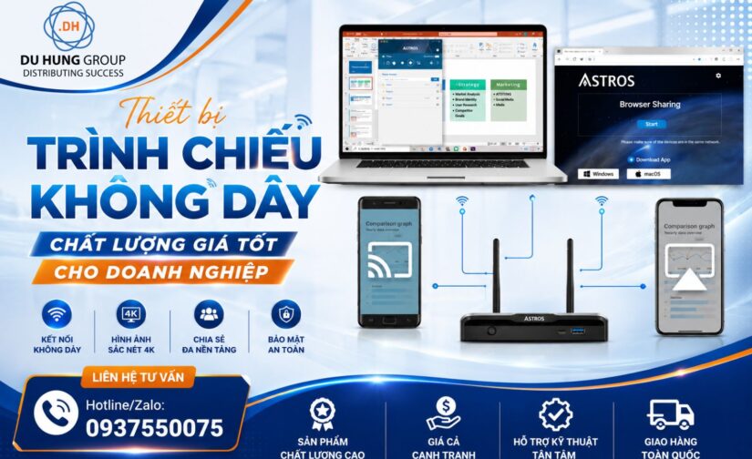 Thiết bị trình chiếu không dây chất lượng giá tốt cho doanh nghiệp