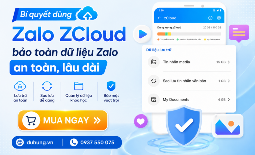 Bật mí cách dùng Zalo ZCloud bảo toàn dữ liệu Zalo an toàn, lâu dài