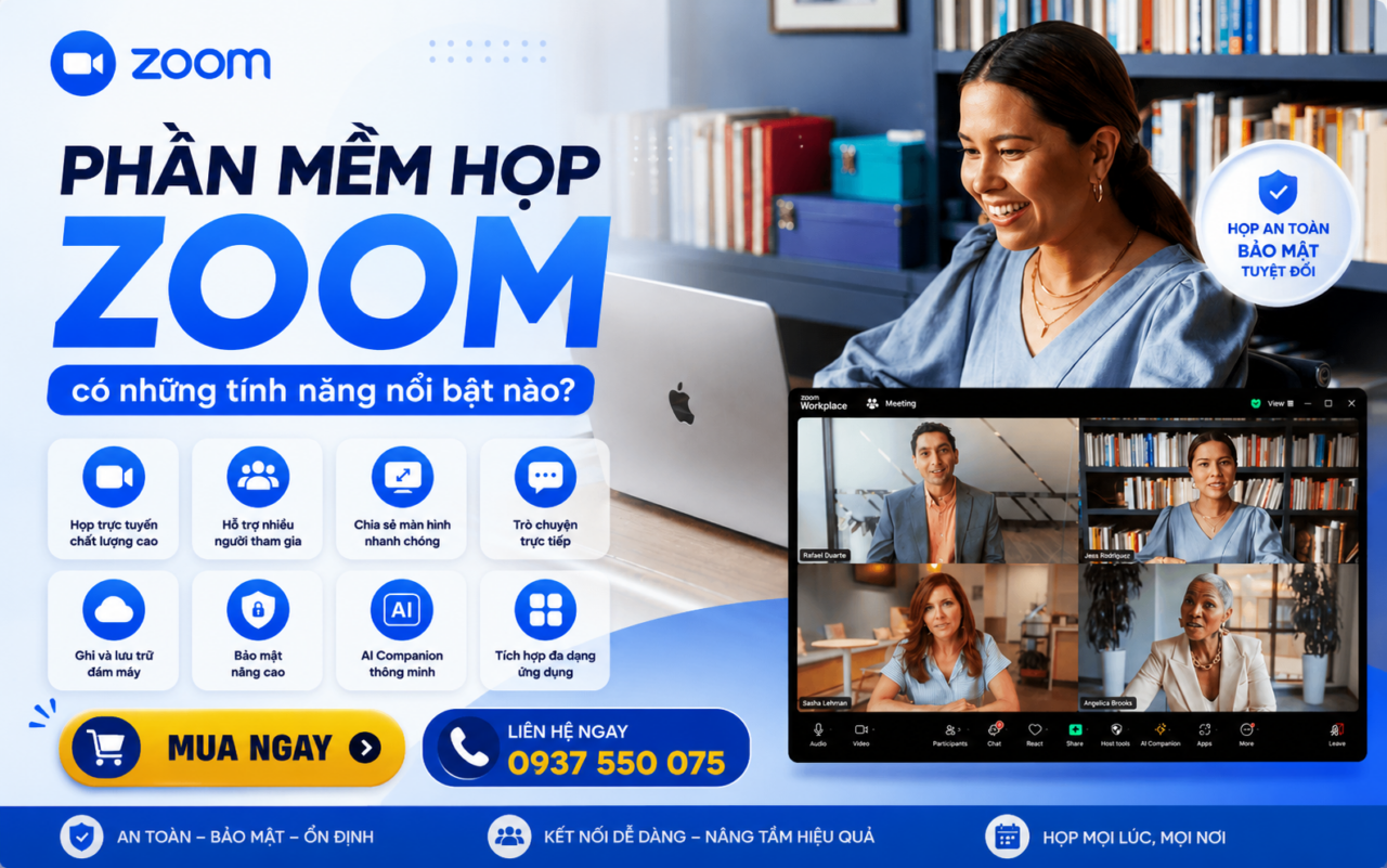 Khám phá những tính năng nổi bật của phần mềm họp Zoom