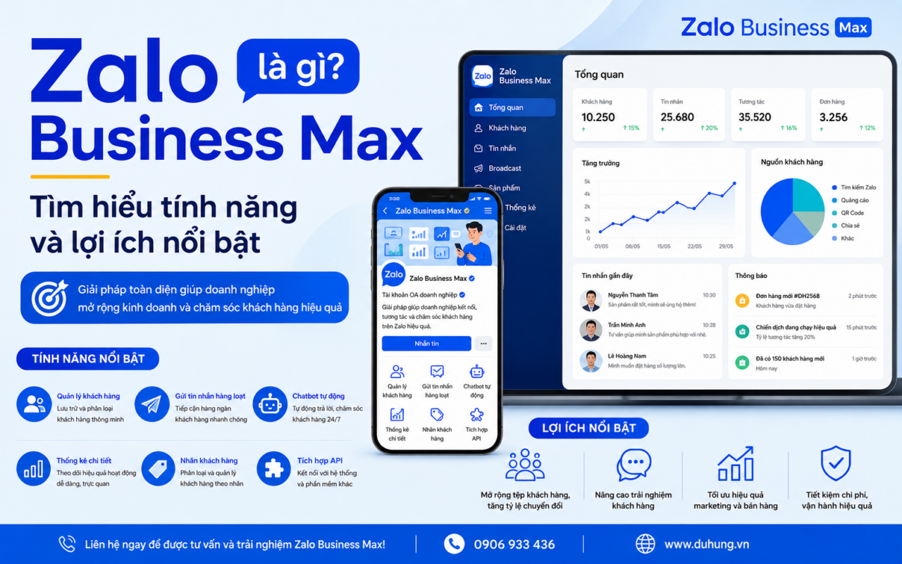 Vì sao nên sử dụng Zalo Business Max? Tính năng và lợi ích nổi bật