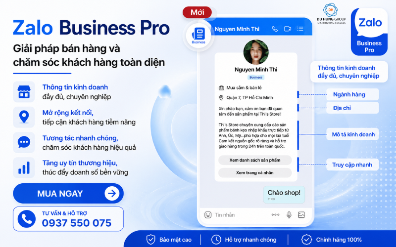 Khám phá Zalo Business Pro – Giải pháp toàn diện cho doanh nghiệp