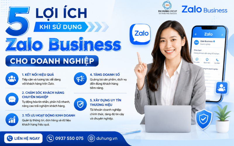 Top 5 lợi ích của Zalo Business đối với doanh nghiệp