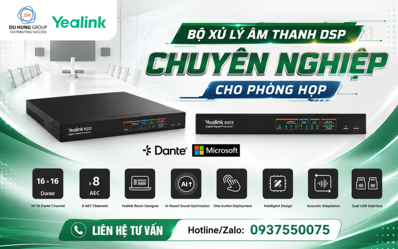 Bộ Xử Lý Âm Thanh DSP Chuyên Nghiệp Cho Phòng Họp