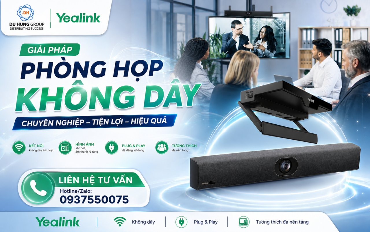 Giải pháp phòng họp không dây chuyên nghiệp tiện lợi