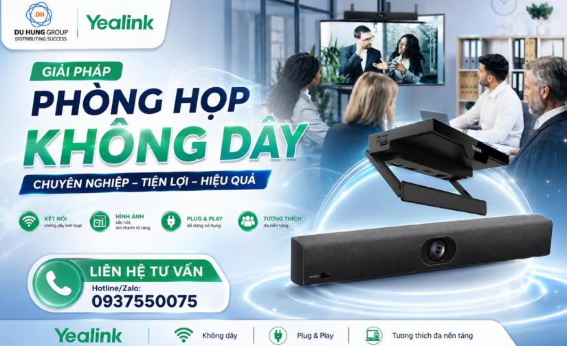Giải pháp phòng họp không dây chuyên nghiệp tiện lợi