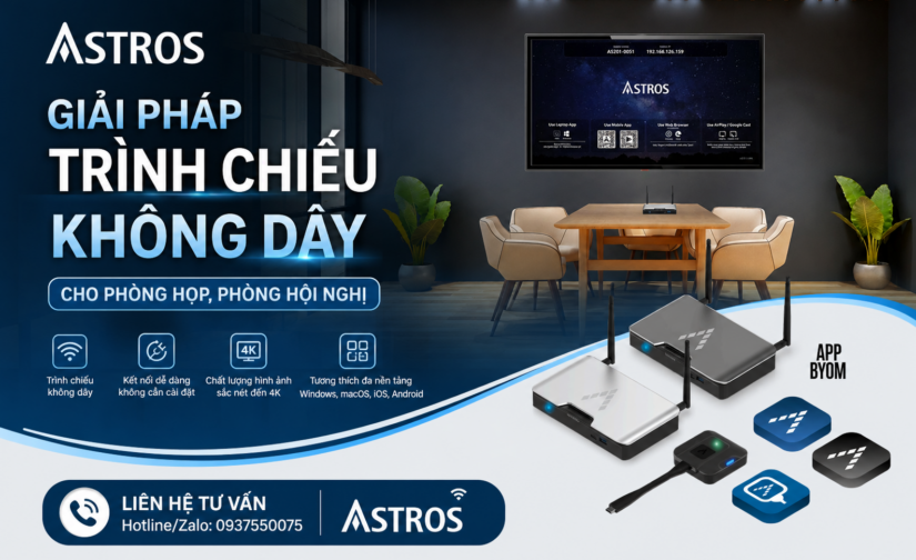 Giải pháp trình chiếu không dây cho phòng họp, phòng hội nghị