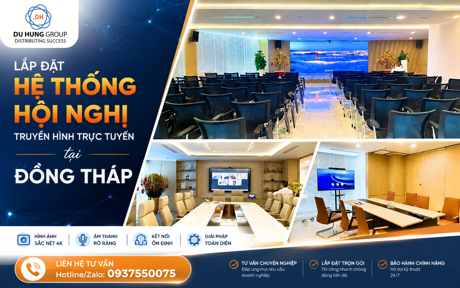 Lắp đặt hệ thống hội nghị truyền hình trực tuyến tại Đồng Tháp