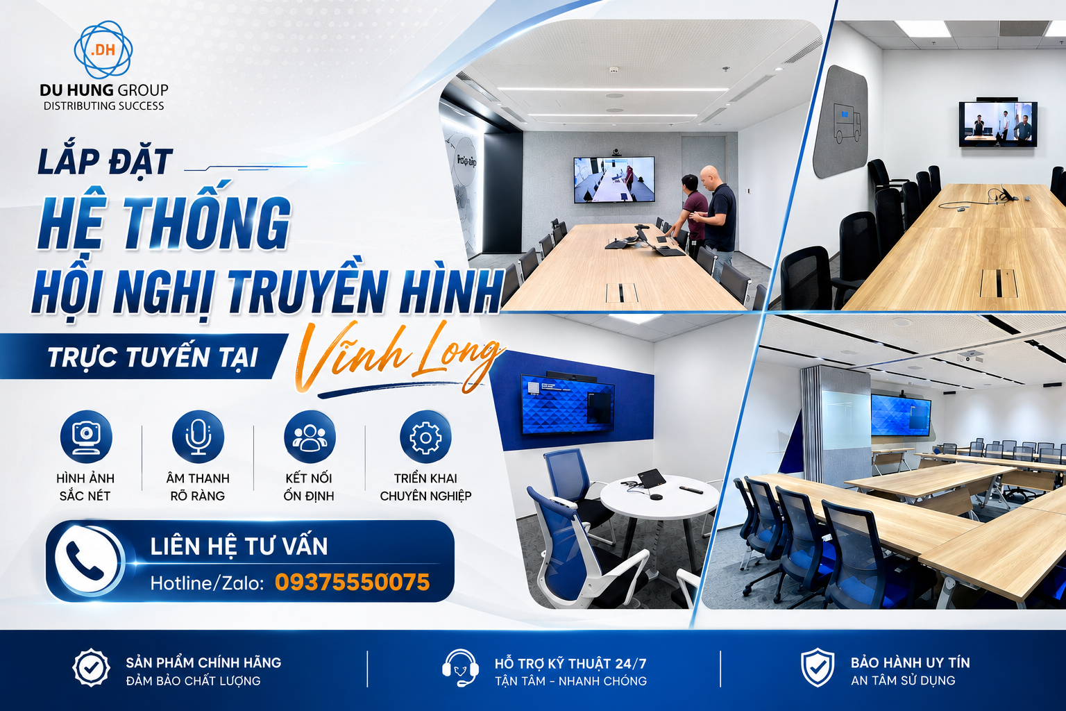 Lắp đặt hệ thống hội nghị truyền hình trực tuyến tại Vĩnh Long