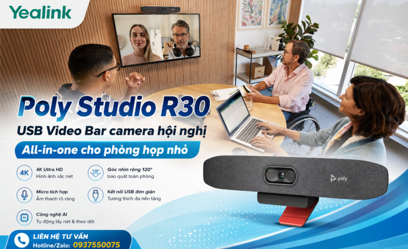 Poly Studio R30 USB Video Bar