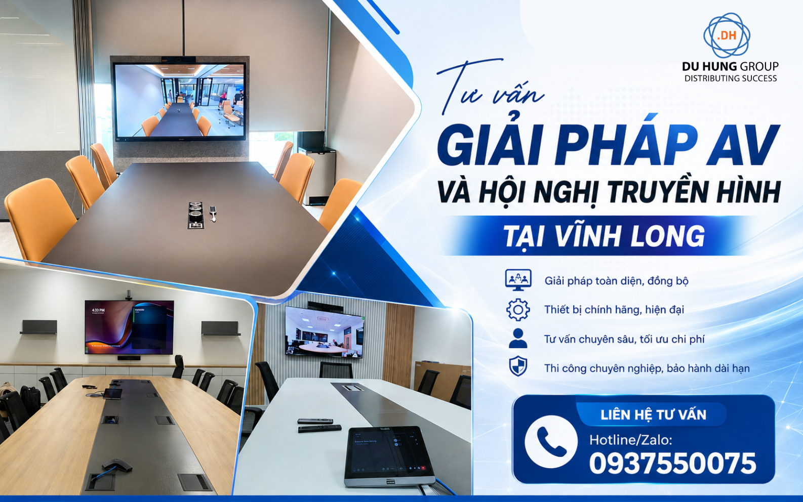 Tư vấn giải pháp AV và hội nghị truyền hình tại Vĩnh Long