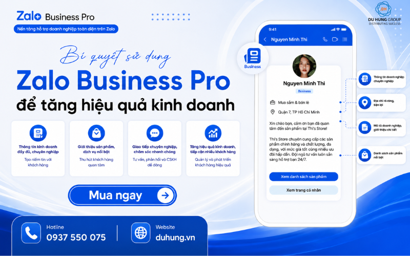 Mẹo sử dụng Zalo Business Pro giúp tăng hiệu quả kinh doanh