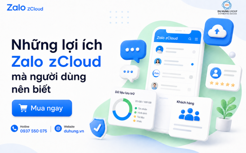 Khám phá những lợi ích vượt trội của Zalo ZCloud cho doanh nghiệp