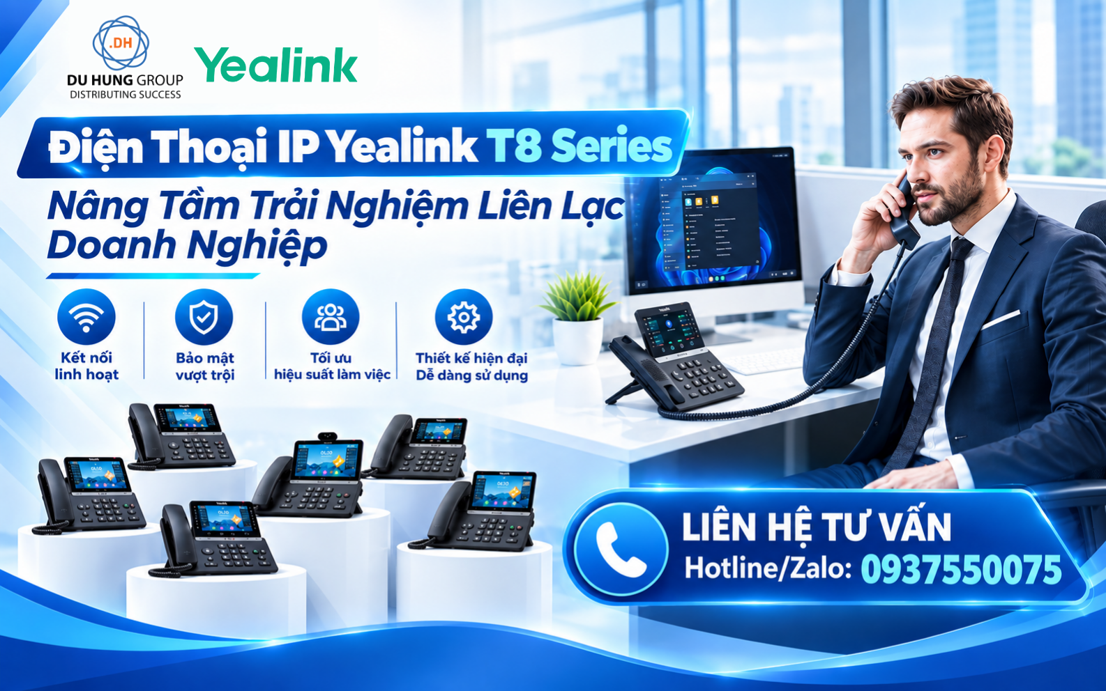 Điện Thoại IP Yealink T8 Series – Nâng Tầm Trải Nghiệm Liên Lạc Doanh Nghiệp