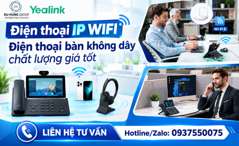 Điện thoại IP WIFI - Điện thoại bàn không dây chất lượng giá tốt
