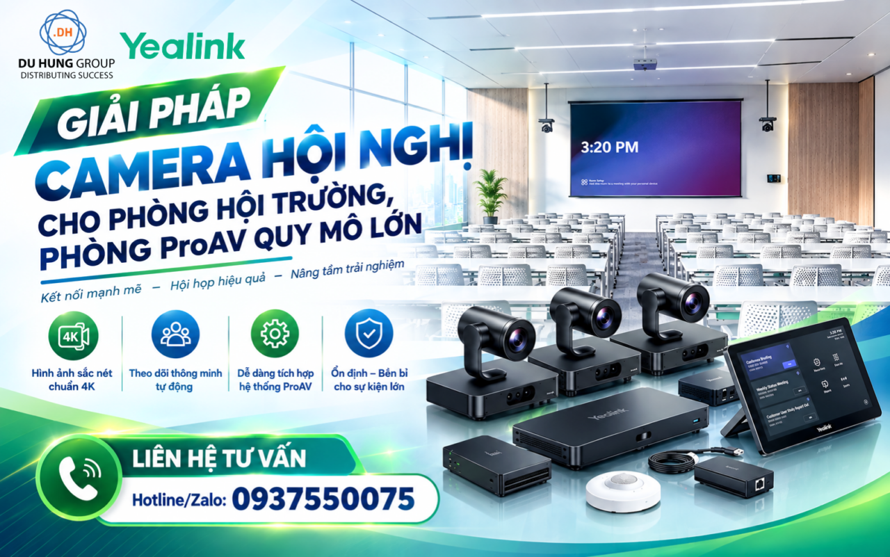 Giải pháp camera hội nghị cho phòng hội trường, phòng ProAV quy mô lớn