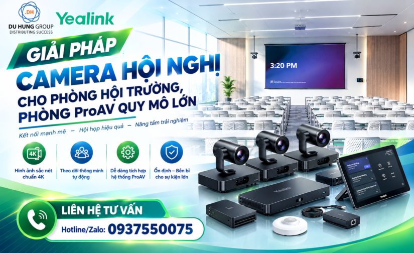Giải pháp camera hội nghị cho phòng hội trường, phòng ProAV quy mô lớn