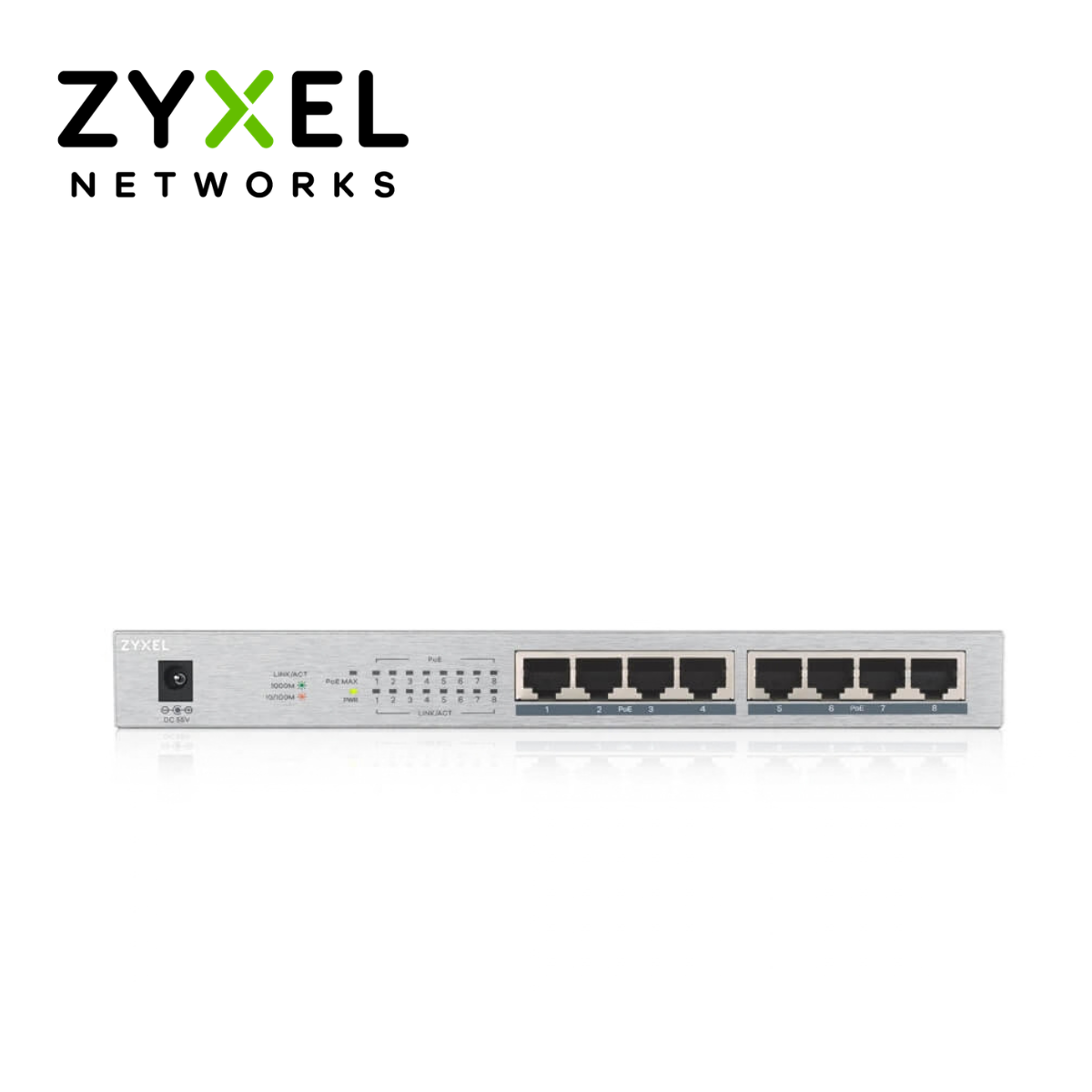 Zyxel Switch GS1008HP 8 Cổng PoE Gigabit Unmanaged