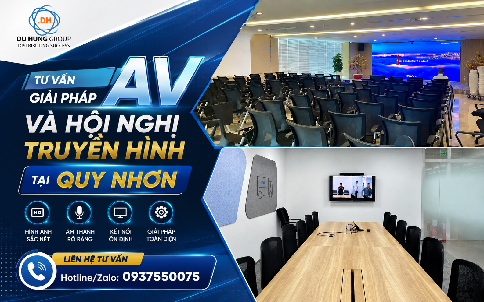 Tư vấn giải pháp AV và hội nghị truyền hình tại Quy Nhơn