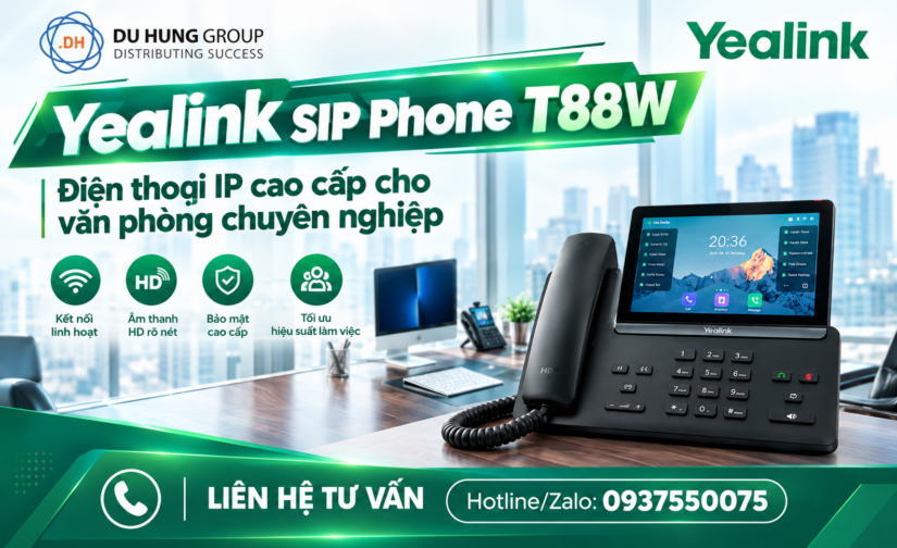 Yealink SIP Phone T88W – Điện thoại IP cao cấp cho văn phòng chuyên nghiệp