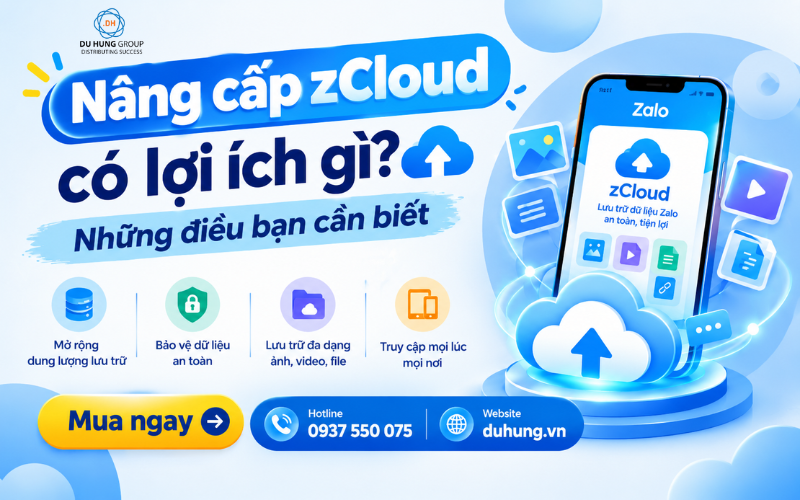 Những lợi ích nổi bật khi nâng cấp zCloud cho Zalo